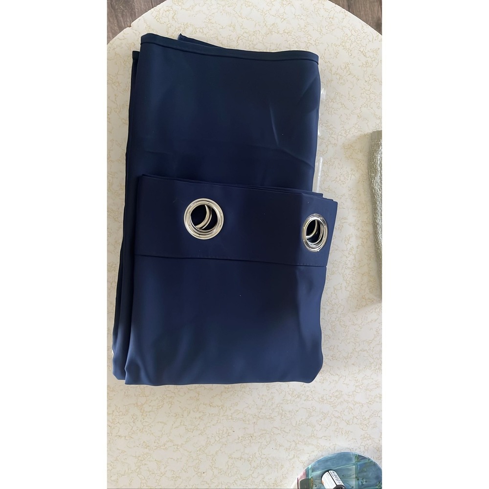Sun‎ Zero Navy Blue Blackout Grommet Curtain Panel 40"x63"